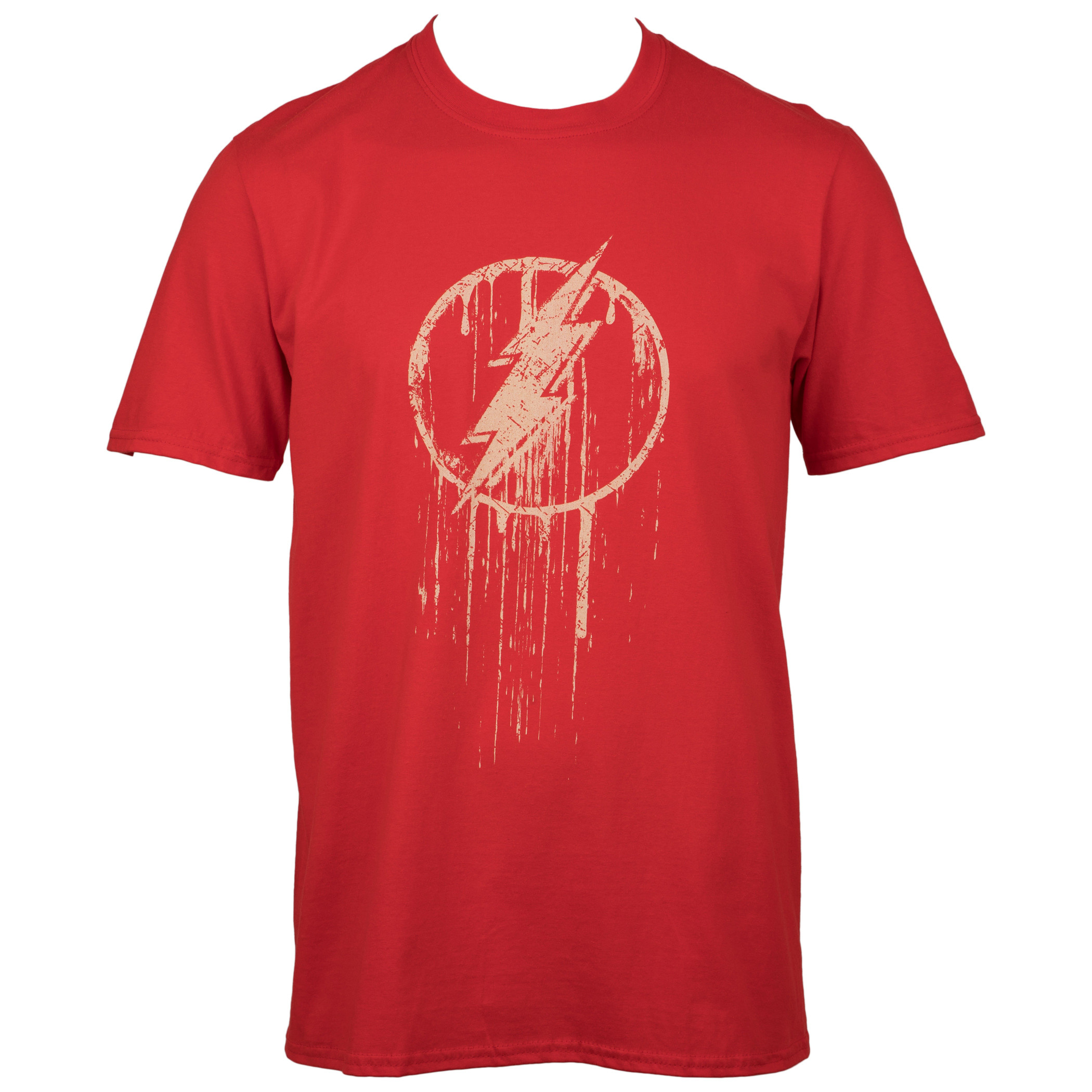 The Flash Logo Dripping Gold Paint T-Shirt
